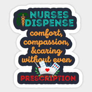 strong nursing quote Sticker